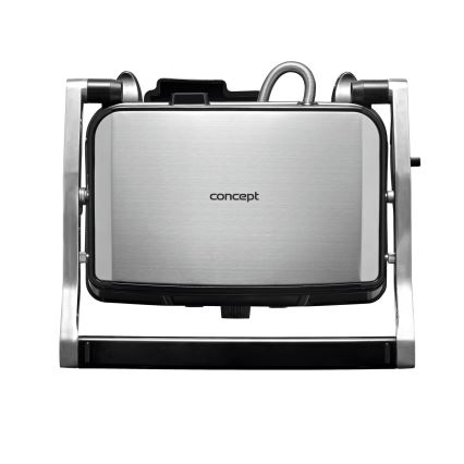 Concept ge2005 - Контактный гриль 1500W/230V нержавеющая сталь/черный