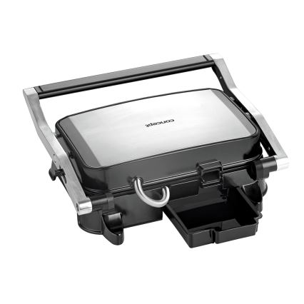 Concept ge2005 - Контактный гриль 1500W/230V нержавеющая сталь/черный