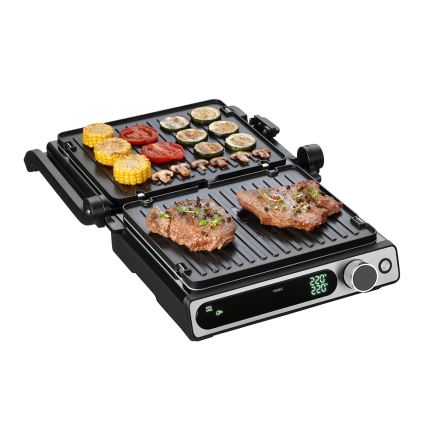Concept ge3500 - Контактный гриль с температурным зондом 2000W/230V черный