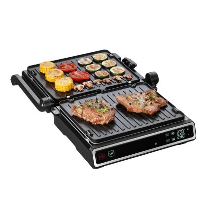 Concept ge3550 - Контактный гриль с температурным зондом 2000W/230V черный