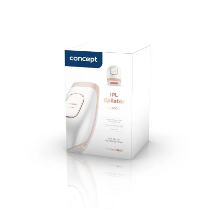 Concept IL3000 - IPL-епілятор PERFECT SKIN 36 Вт/230 В білий/рожеве золото