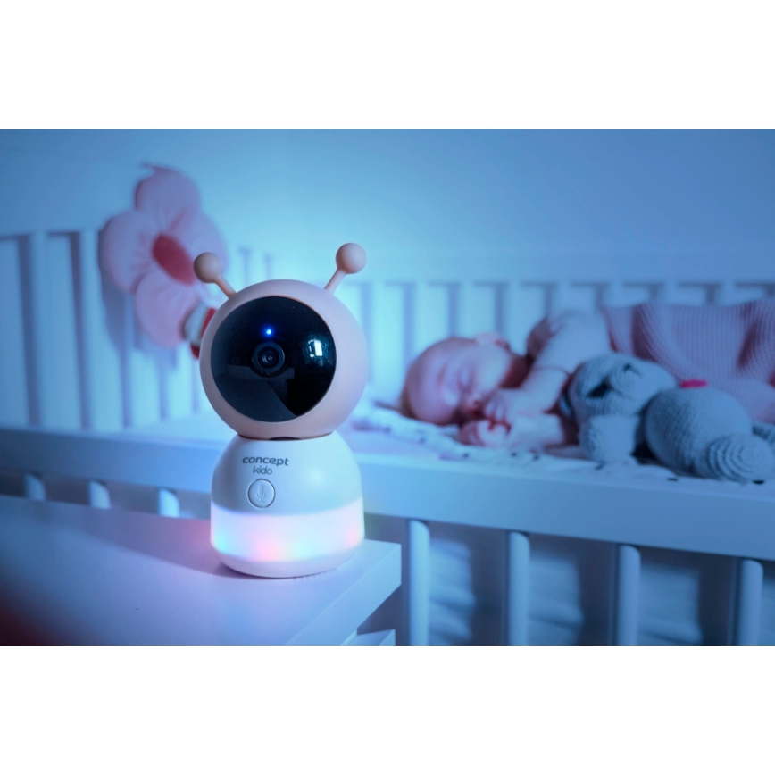 Concept KD4010 - Умная детская видеоняня с монитором и датчиком движения SMART KIDO, 4,5 Вт/230 В, Wi-Fi, бежевого цвета