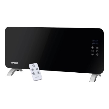 Concept KS4010 - Электрический конвектор/обогреватель 1000/2000 Вт IP24 черный + дистанционное управление