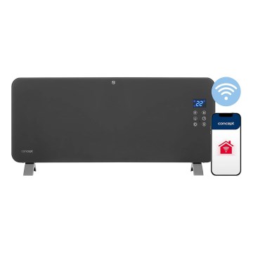 Concept KS4100 - Розумний електричний обігрівач/конвектор 1000/2000W Wi-Fi IP24 сірий