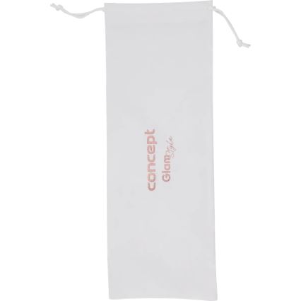 Concept KT2140 - Трійна плойка для волосся GLAM STYLE 100W/230V біла/рожеве золото