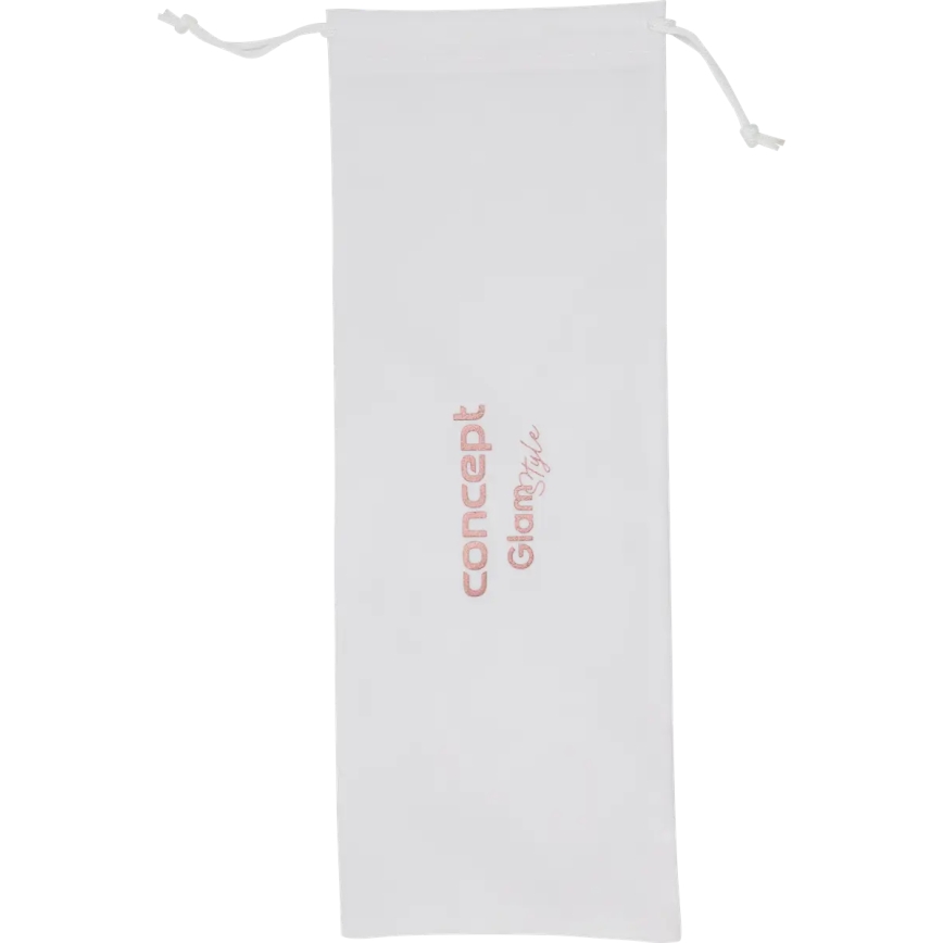 Concept KT2140 - Трійна плойка для волосся GLAM STYLE 100W/230V біла/рожеве золото