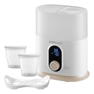 Concept OL4010 - Підігрівач пляшечок 3-в-1 KIDO 200 Вт/230 В білий
