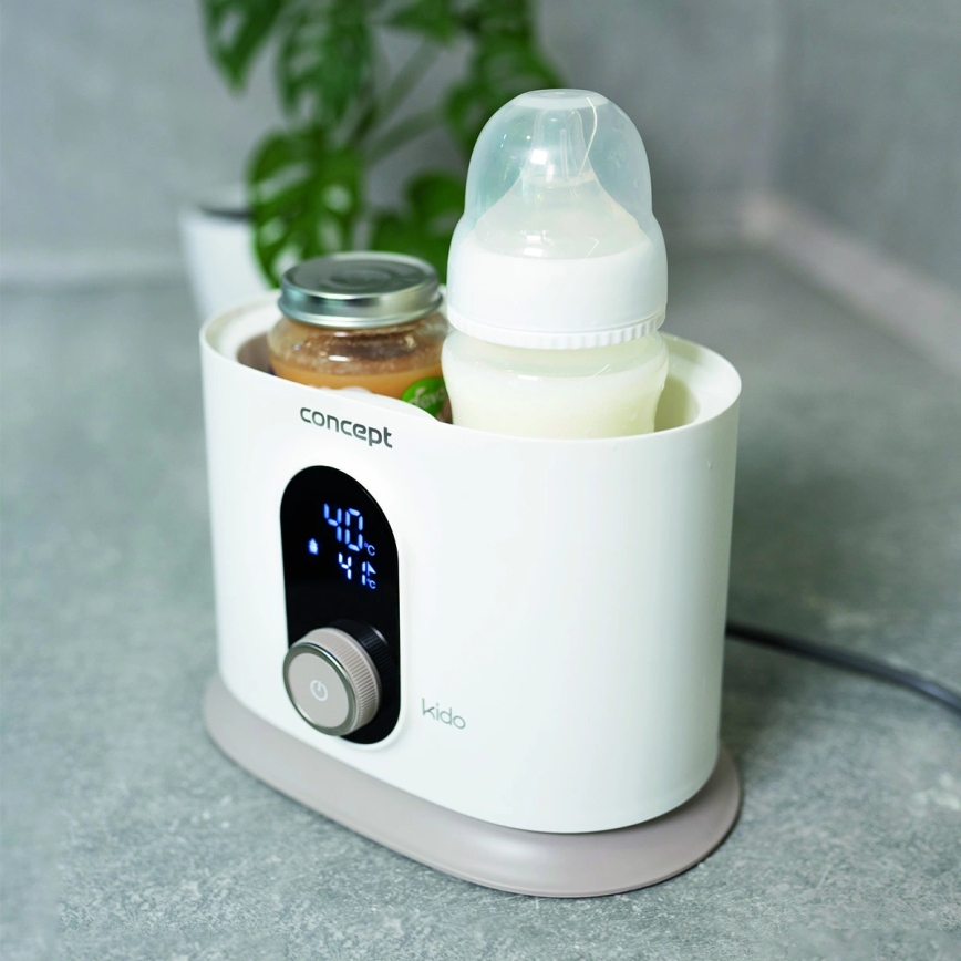 Concept OL4010 - Підігрівач пляшечок 3-в-1 KIDO 200 Вт/230 В білий