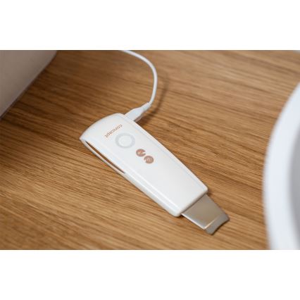 Concept PO2030 - Косметичний ультразвуковий шпатель PERFECT SKIN 2,5W/5V USB 600 mAh білий