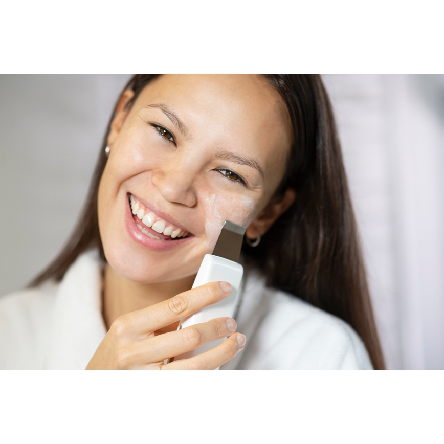 Concept PO2030 - Косметичний ультразвуковий шпатель PERFECT SKIN 2,5W/5V USB 600 mAh білий
