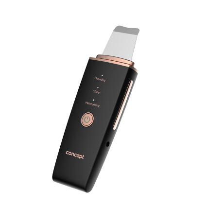Concept PO2060 - Косметичний ультразвуковий шпатель PERFECT SKIN 3,5W/5V USB 500 mAh IPX6 чорний
