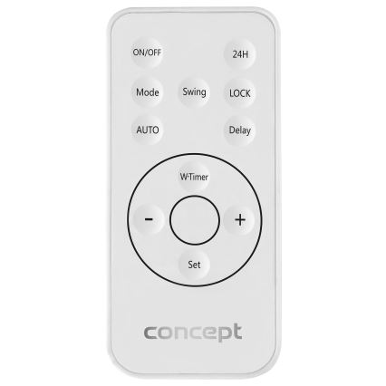 Concept QH4000 - Электрический обогреватель 1000/2000 Вт IP22, белый, с дистанционным управлением