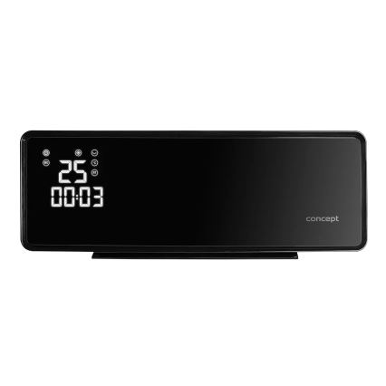 Concept QH4001 - Электрический обогреватель 1000/2000W IP22 чёрный + пульт дистанционного управления