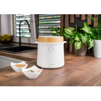 Concept RE3030 - Цифровая рисоварка 2 в 1 380 Вт/230 В 1,5 л белая/декор под дерево