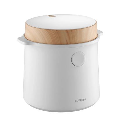 Concept RE3030 - Цифровая рисоварка 2 в 1 380 Вт/230 В 1,5 л белая/декор под дерево