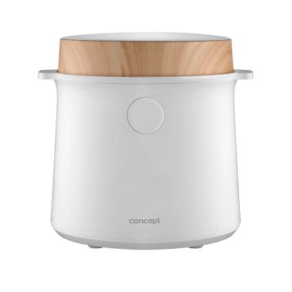 Concept RE3030 - Цифровая рисоварка 2 в 1 380 Вт/230 В 1,5 л белая/декор под дерево