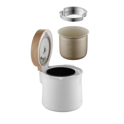 Concept RE3030 - Цифровая рисоварка 2 в 1 380 Вт/230 В 1,5 л белая/декор под дерево