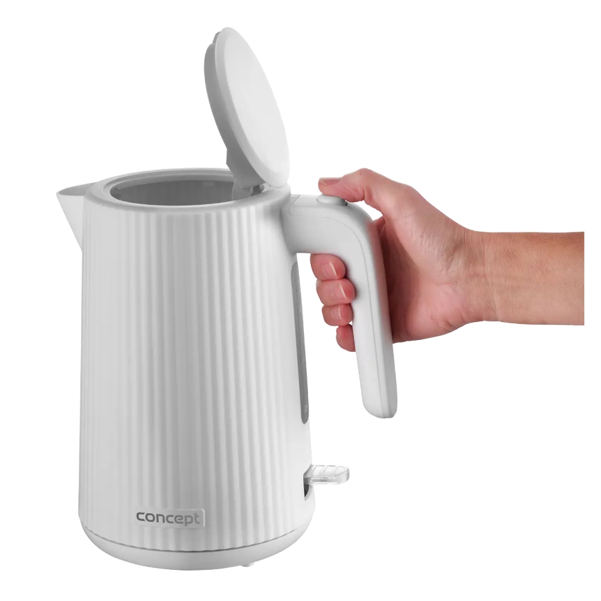 Concept RK2390 - Электрический чайник 1,7 л, 2200 Вт/230 В, белый
