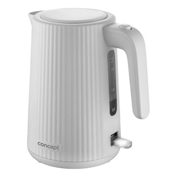 Concept RK2390 - Електричний чайник 1,7 л 2200 Вт/230 В білий