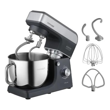 Concept RM6010 - Кухонный планетарный миксер DOUGH EXPERT 1900W/230V антрацит/нержавеющая сталь