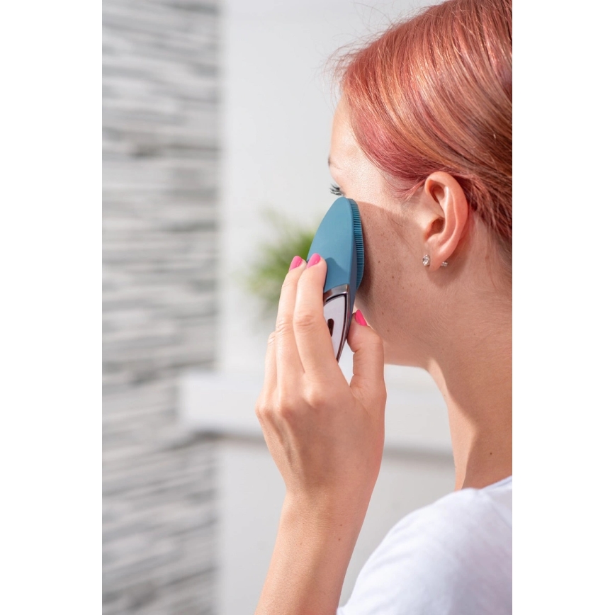 Concept SK9100 - Очищающая щетка для лица SONIVIBE 2W/5V 250 mAh IPX7 синяя