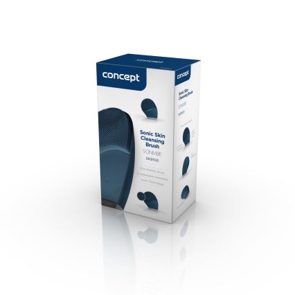 Concept SK9100 - Очищающая щетка для лица SONIVIBE 2W/5V 250 mAh IPX7 синяя
