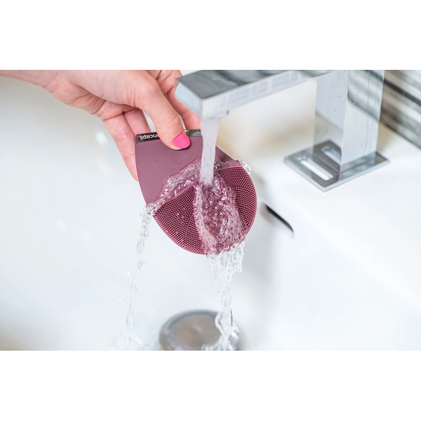 Concept SK9101 - Очищувальна щітка для обличчя SONIVIBE 2W/5V 250 mAh IPX7 червона