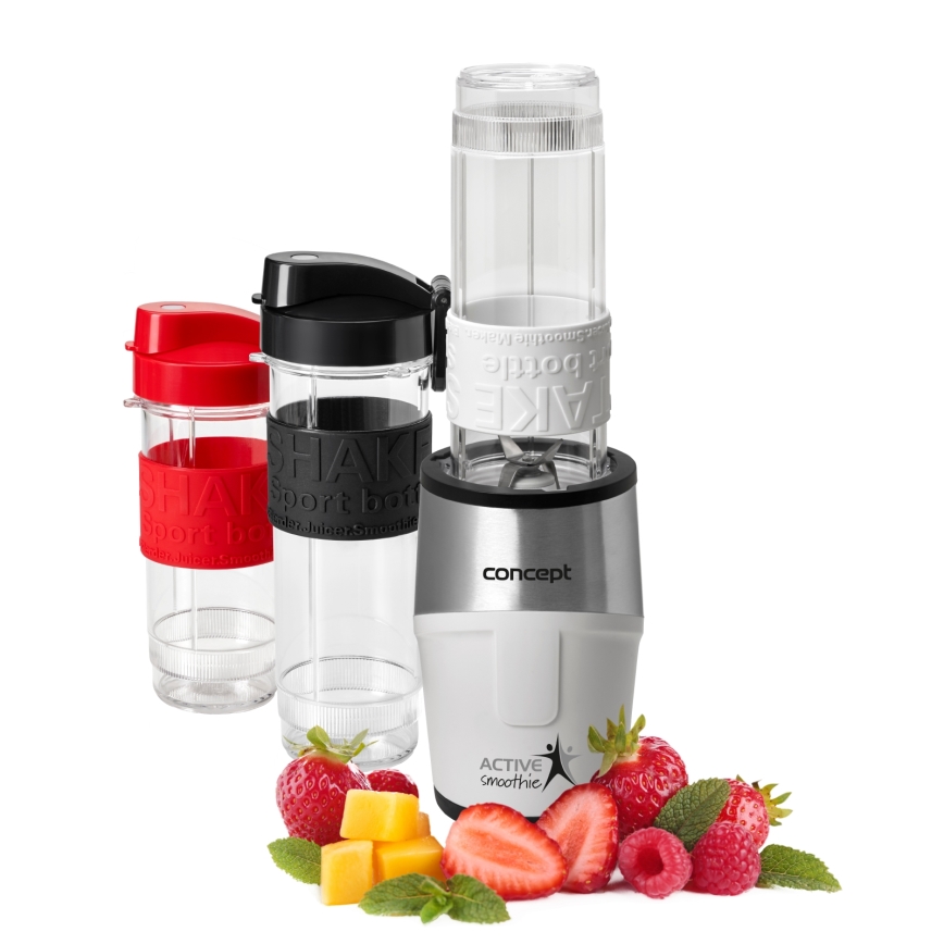Concept SM3380 - Блендер для смузі з аксесуарами ACTIVE SMOOTHIE 500W/230V білий