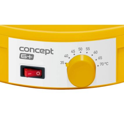 Concept SO1015 - Сушарка для продуктів, 245 Вт/230 В, жовта