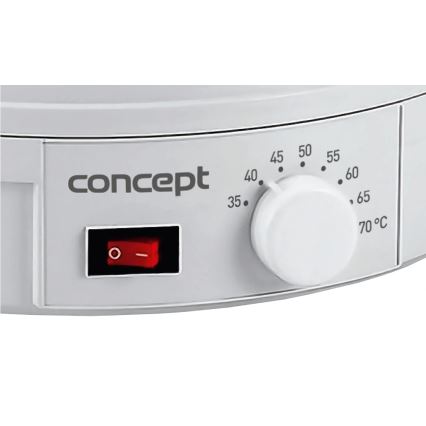Concept SO1020 - Сушарка для продуктів 245 Вт/230 В, біла