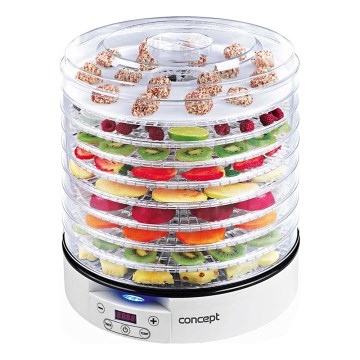 Concept SO2020 - Сушарка для овочів та фруктів (дегідратор) 500W/230V білий