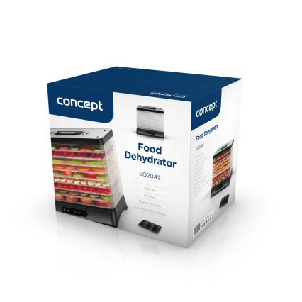 Concept SO2042 - Сушилка для продуктов 500 Вт/230 В черная + силиконовая форма