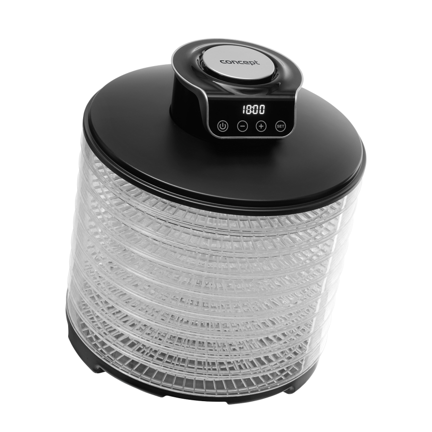 Concept SO3010 - Сушарка для овочів та фруктів (дегідратор) 245W/230V чорний