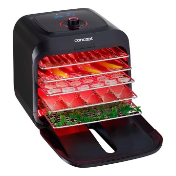 Concept SO4000 - Сушарка для продуктів 500 Вт/230 В чорна