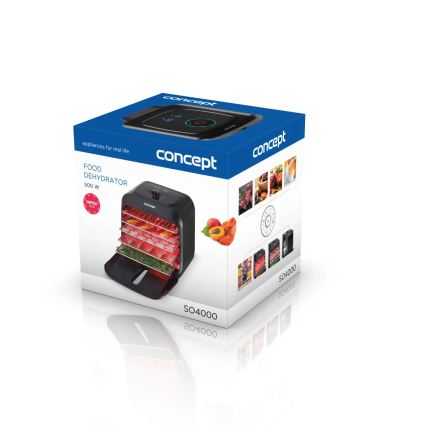 Concept SO4000 - Сушилка для продуктов 500 Вт/230 В чёрная