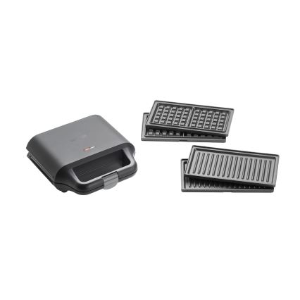 Concept SV3054 - Бутербродница 3в1 700W/230V черный