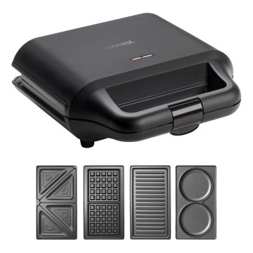 Concept SV3055 - Тостер 4в1 700W/230V чорний