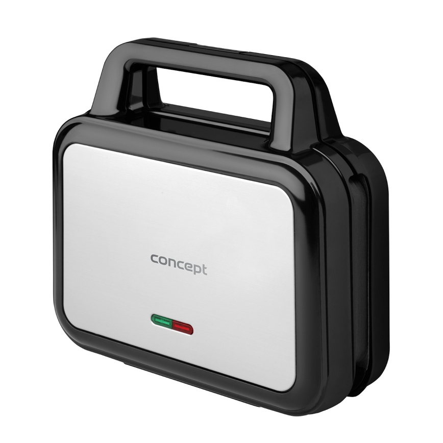 Concept SV3070 - Тостер XXL 4 в 1 900 Вт/230 В черный/нержавеющая сталь