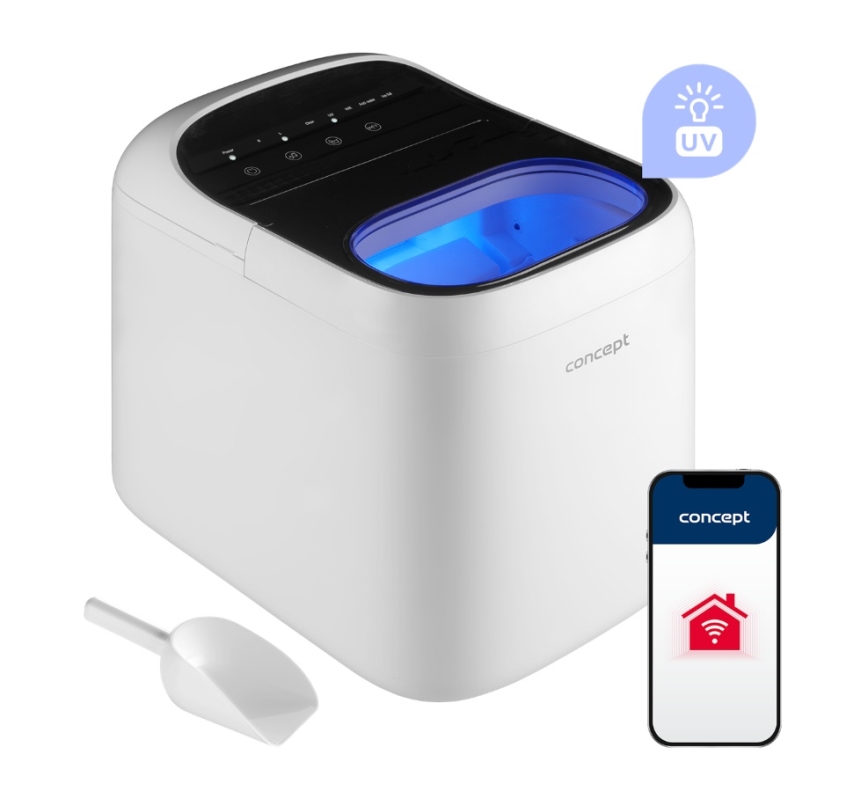 Concept VL1520 - Ледогенератор 150 Вт/230 В с Wi‑Fi, белый