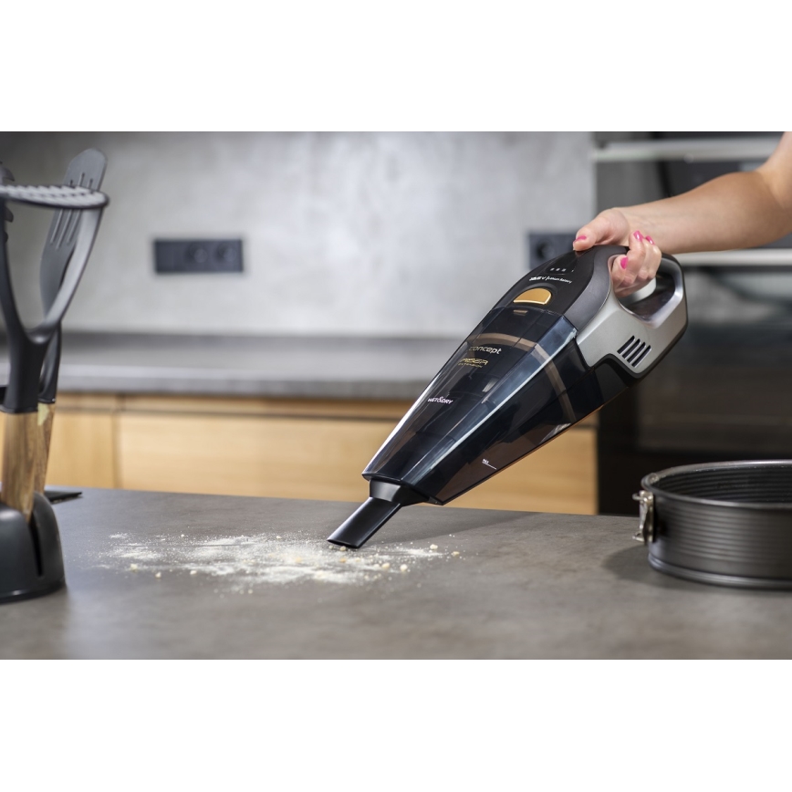 Concept VP4353 - Ручний пилосос WET & DRY RISER EXTENSION 110 Вт/18,5 В 2200 мАг чорний