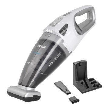 Concept VP4370 - Ручний пилосос WET & DRY PERFECT CLEAN 90W/14,8V 2200 mAh білий