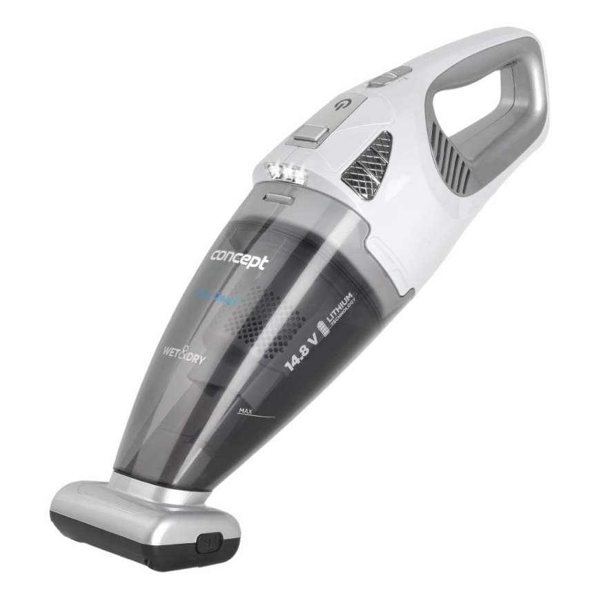 Concept VP4370 - Ручний пилосос WET & DRY PERFECT CLEAN 90W/14,8V 2200 mAh білий
