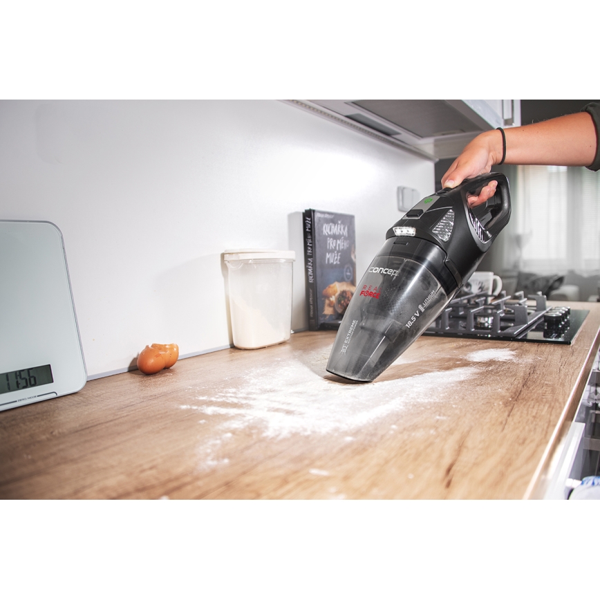 Concept VP4380 - Ручной пылесос REAL FORCE 110 Вт/18,5 В 2200 мАч черный