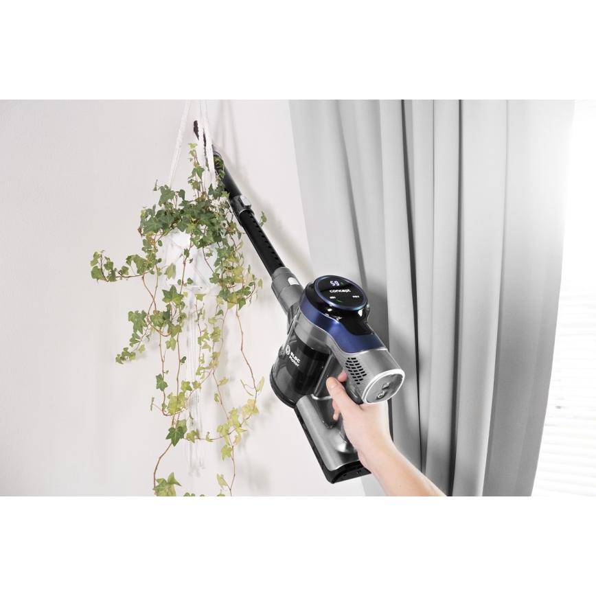 Concept VP6040 - Вертикальний ручний пилосос 2в1 ICONIC ANIMAL TELESCOPE 200W/22,2V 2200 mAh синій