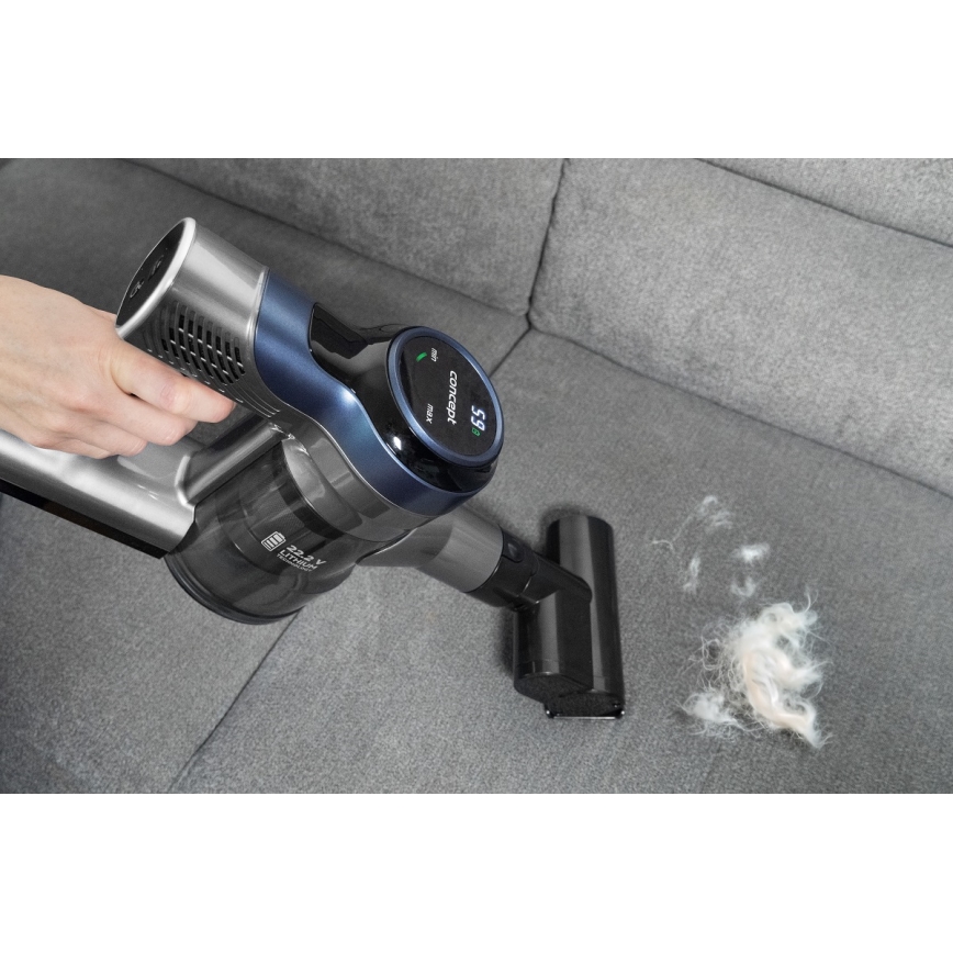 Concept VP6040 - Вертикальний ручний пилосос 2в1 ICONIC ANIMAL TELESCOPE 200W/22,2V 2200 mAh синій