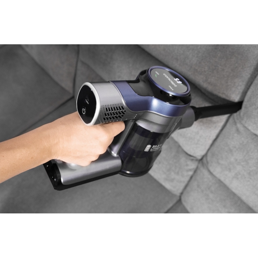 Concept VP6040 - Вертикальний ручний пилосос 2в1 ICONIC ANIMAL TELESCOPE 200W/22,2V 2200 mAh синій
