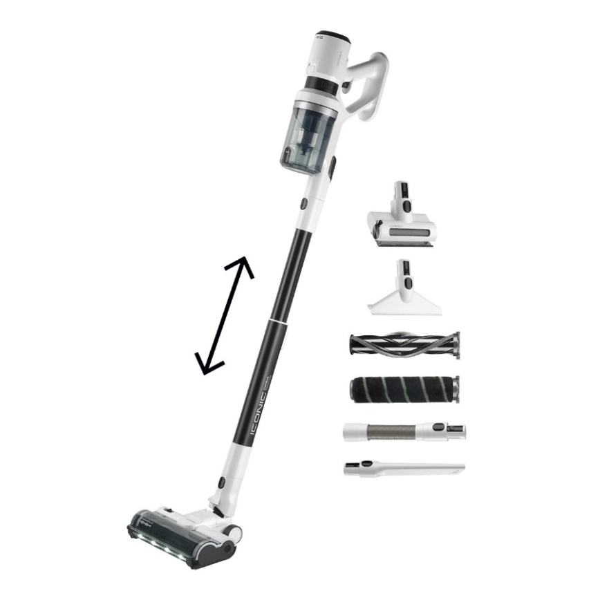 Concept VP6125 - вертикальный ручной пылесос 2 в 1 ICONIC Comfort Telescope 400 Вт/29,6 В 2000 мА·ч белый
