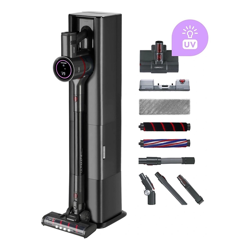 Concept VP6300 - Вертикальний пилосос 5-в-1 ULTIMATE COMPLETE PRO 500W/25,9V 2500 mAh чорний