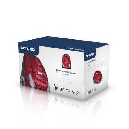 Concept VP8224 - Пилосос з мішком для збору пилу REFRESH CAR&PET 3,5 л 700W/230V червоний