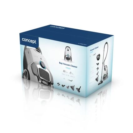 Concept VP8291 - мешковый пылесос PERFECT CLEAN PET EXPERT 700 Вт/230 В белый